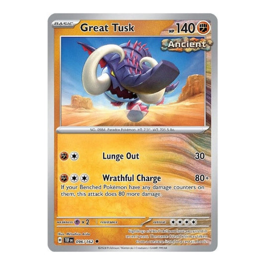 SV05: Temporal Forces (TEF) - Great Tusk 096 162 (#096/162) (Near Mint)