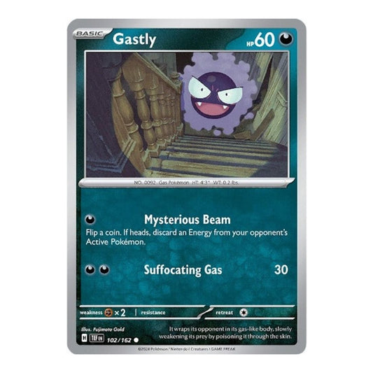SV05: Temporal Forces (TEF) - Gastly 102 162 (#102/162) (Near Mint)