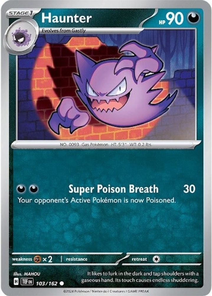 SV05: Temporal Forces (TEF) - Haunter (#103/162, Common)