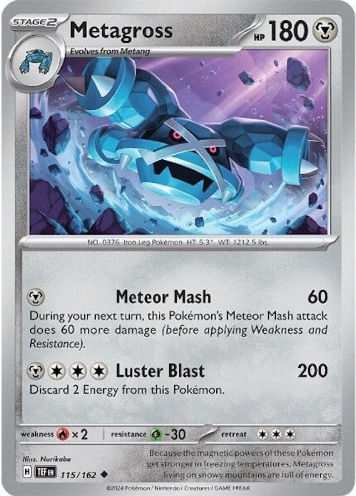 SV05: Temporal Forces (TEF) - Metagross - 115/162 (#115/162, Uncommon) ()
