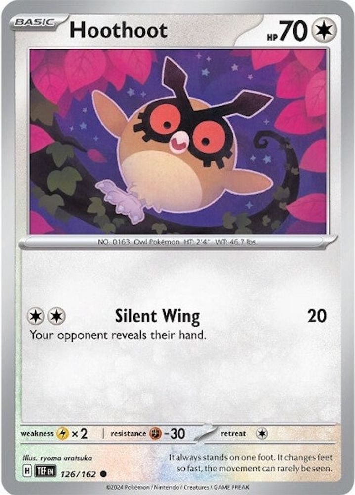SV05: Temporal Forces (TEF) - Hoothoot (#126/162, Common) ()