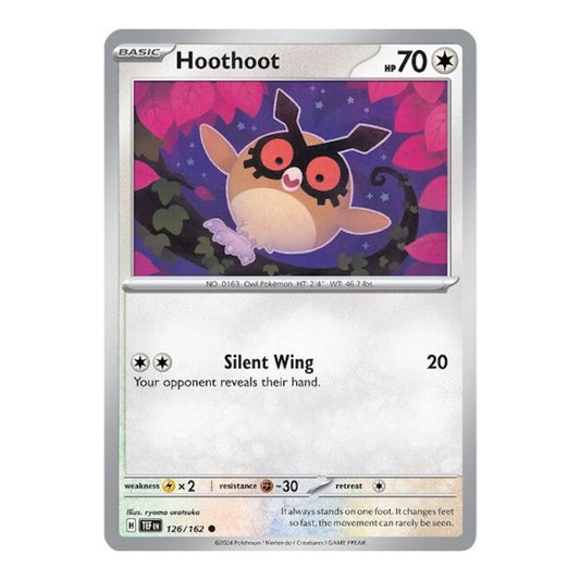 SV05: Temporal Forces (TEF) - Hoothoot (#126/162) (Near Mint)