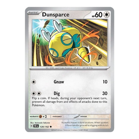 SV05: Temporal Forces (TEF) - Dunsparce (#128/162) (Near Mint)