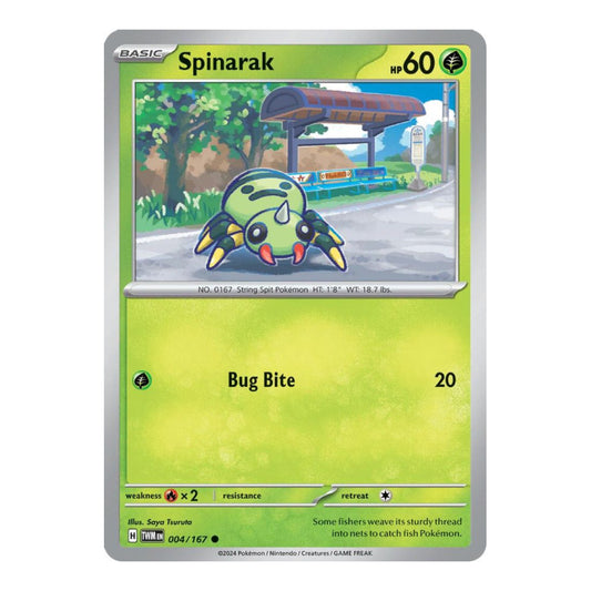SV06: Twilight Masquerade (TWM) - Spinarak (#004/167) (Near Mint)