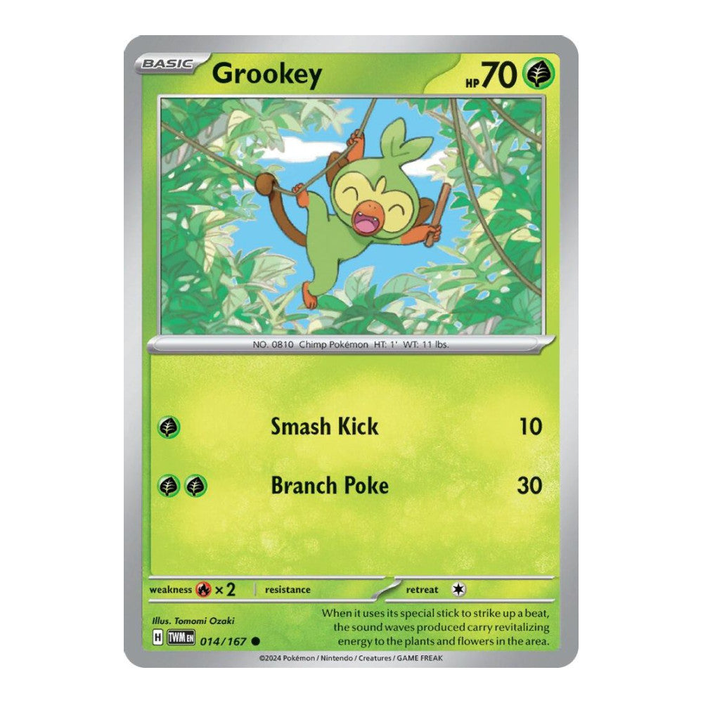 SV06: Twilight Masquerade (TWM) - Grookey (#014/167) (Near Mint)