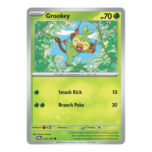 SV06: Twilight Masquerade (TWM) - Grookey (#014/167) (Near Mint)