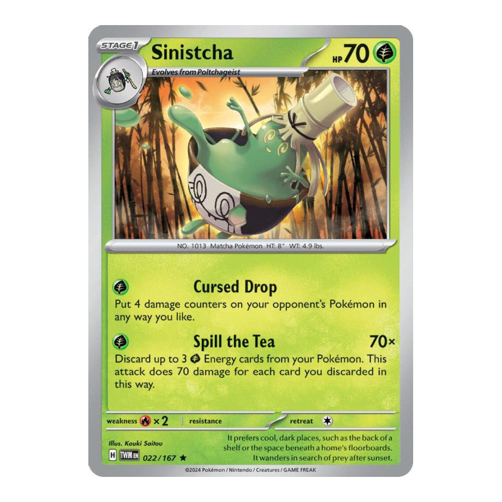 SV06: Twilight Masquerade (TWM) - Sinistcha (#022/167) (Near Mint)