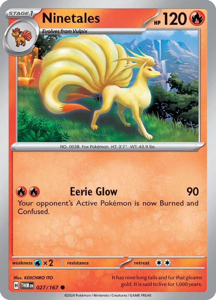 SV06: Twilight Masquerade (TWM) - Ninetales (#027/167, Common) ()
