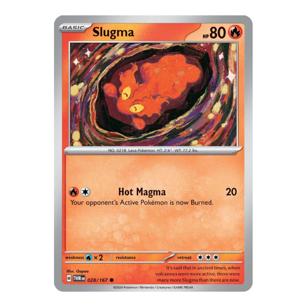 SV06: Twilight Masquerade (TWM) - Slugma (#028/167) (Near Mint)