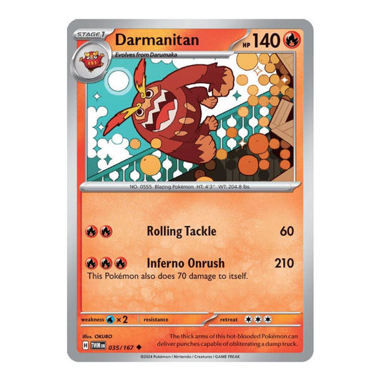 SV06: Twilight Masquerade (TWM) - Darmanitan (#035/167) (Near Mint)