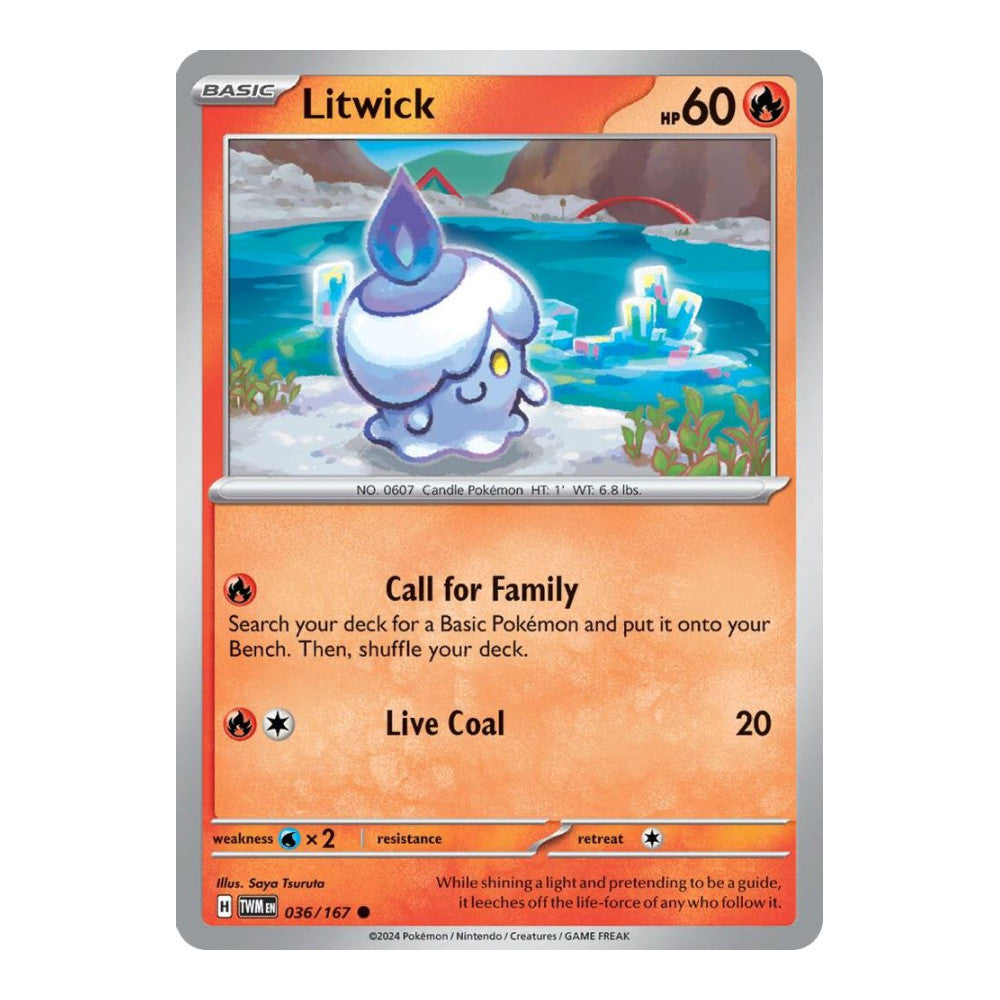 SV06: Twilight Masquerade (TWM) - Litwick (#036/167) (Near Mint)
