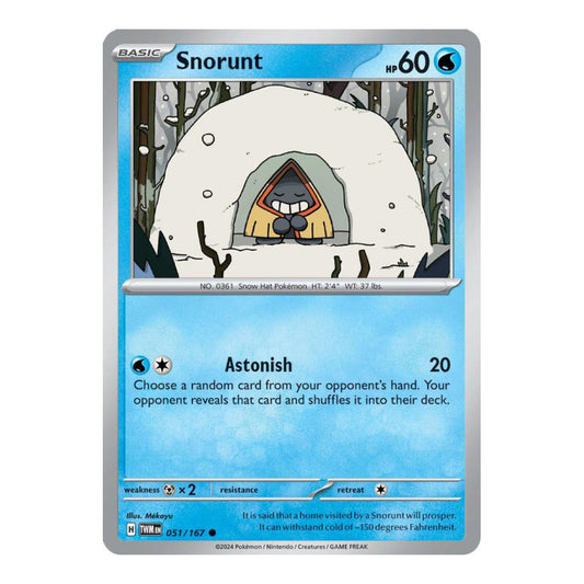 SV06: Twilight Masquerade (TWM) - Snorunt (#051/167) (Near Mint)