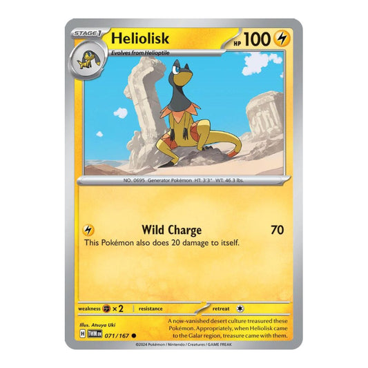 SV06: Twilight Masquerade (TWM) - Heliolisk 071 167 (#071/167) (Near Mint)
