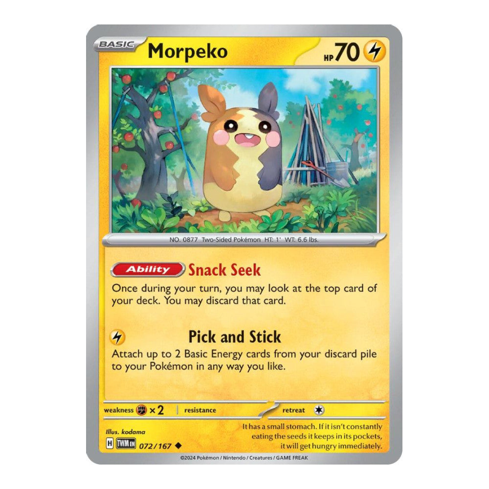 SV06: Twilight Masquerade (TWM) - Morpeko (#072/167) (Near Mint)