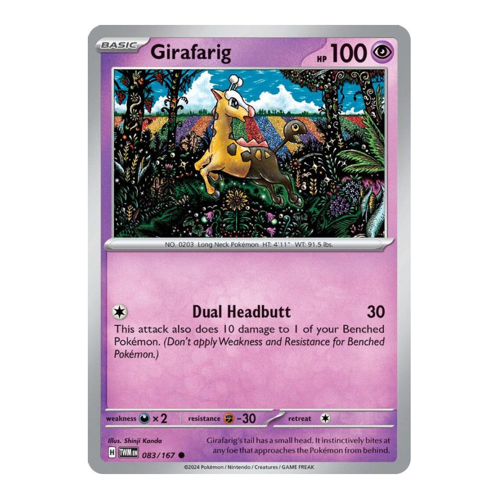 SV06: Twilight Masquerade (TWM) - Girafarig (#083/167) (Near Mint)