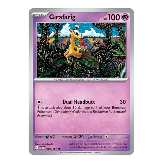 SV06: Twilight Masquerade (TWM) - Girafarig (#083/167) (Near Mint)