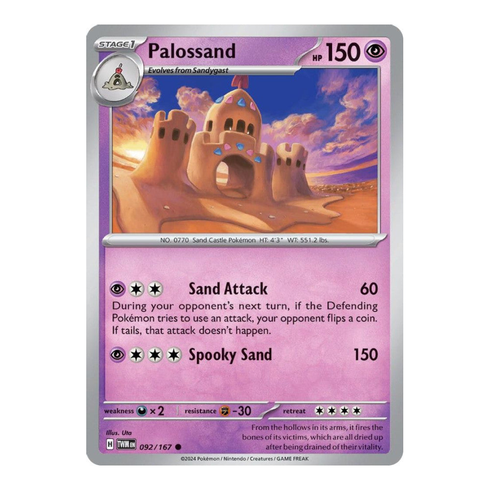SV06: Twilight Masquerade (TWM) - Palossand (#092/167) (Near Mint)