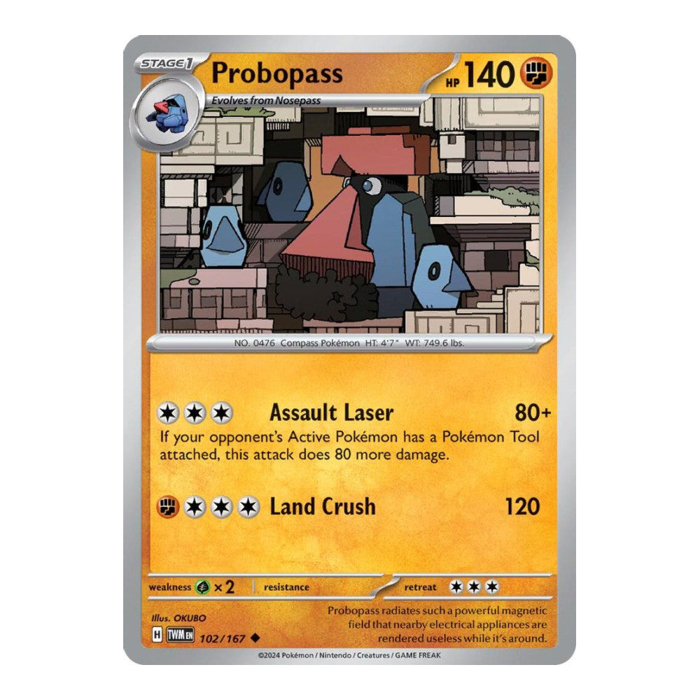 SV06: Twilight Masquerade (TWM) - Probopass 102 167 (#102/167) (Near Mint)