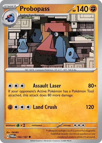 SV06: Twilight Masquerade (TWM) - Probopass - 102/167 (#102/167, Uncommon) ()