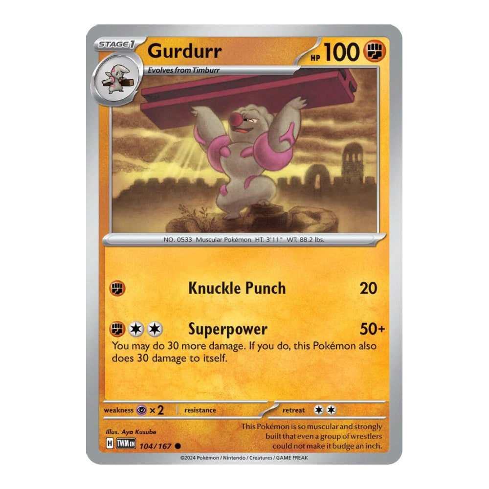 SV06: Twilight Masquerade (TWM) - Gurdurr (#104/167) (Near Mint)