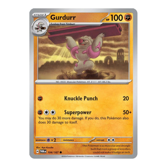 SV06: Twilight Masquerade (TWM) - Gurdurr (#104/167) (Near Mint)