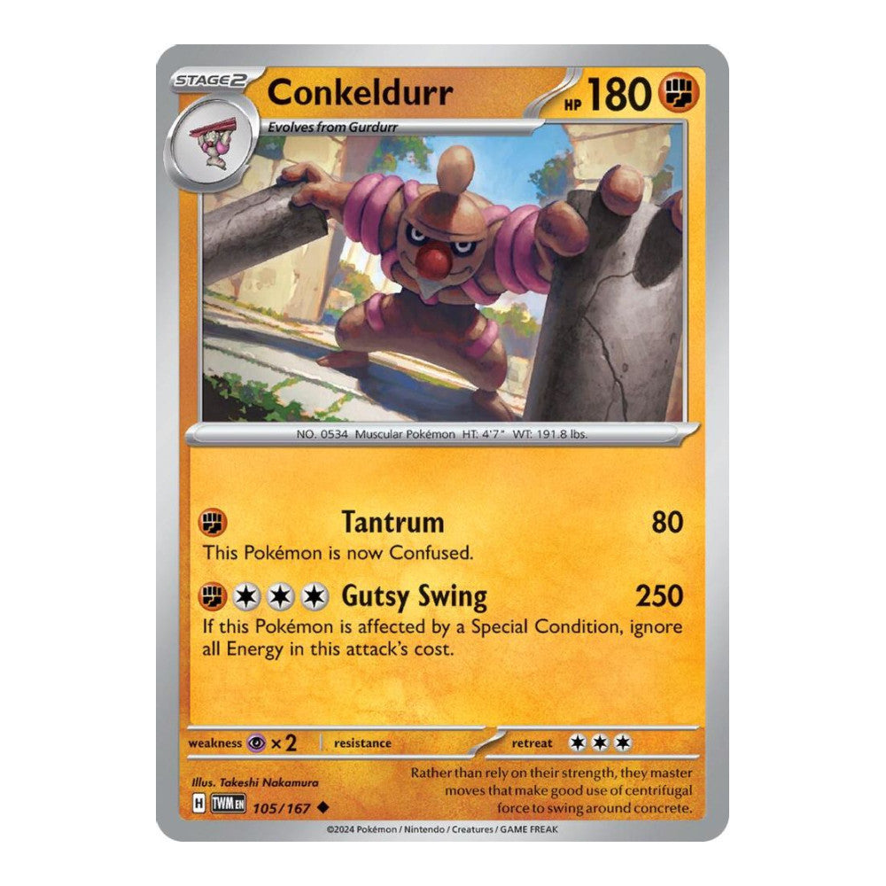 SV06: Twilight Masquerade (TWM) - Conkeldurr (#105/167) (Near Mint)
