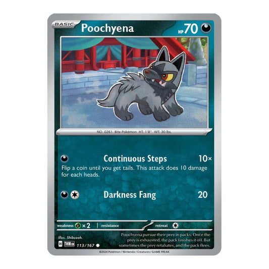 SV06: Twilight Masquerade (TWM) - Poochyena (#113/167) (Near Mint)
