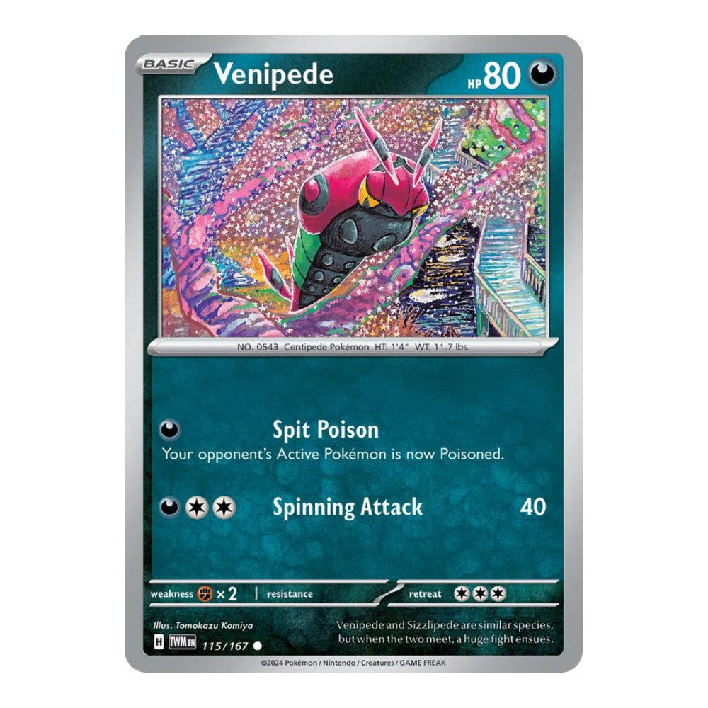 SV06: Twilight Masquerade (TWM) - Venipede (#115/167) (Near Mint)