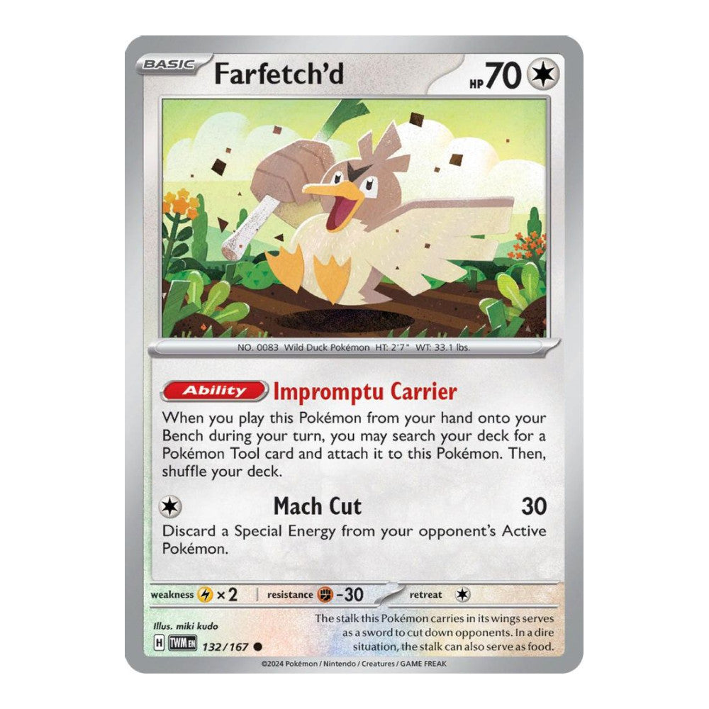 SV06: Twilight Masquerade (TWM) - Farfetchd (#132/167) (Near Mint)