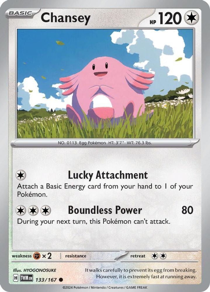 SV06: Twilight Masquerade (TWM) - Chansey - 133/167 (#133/167, Common) ()