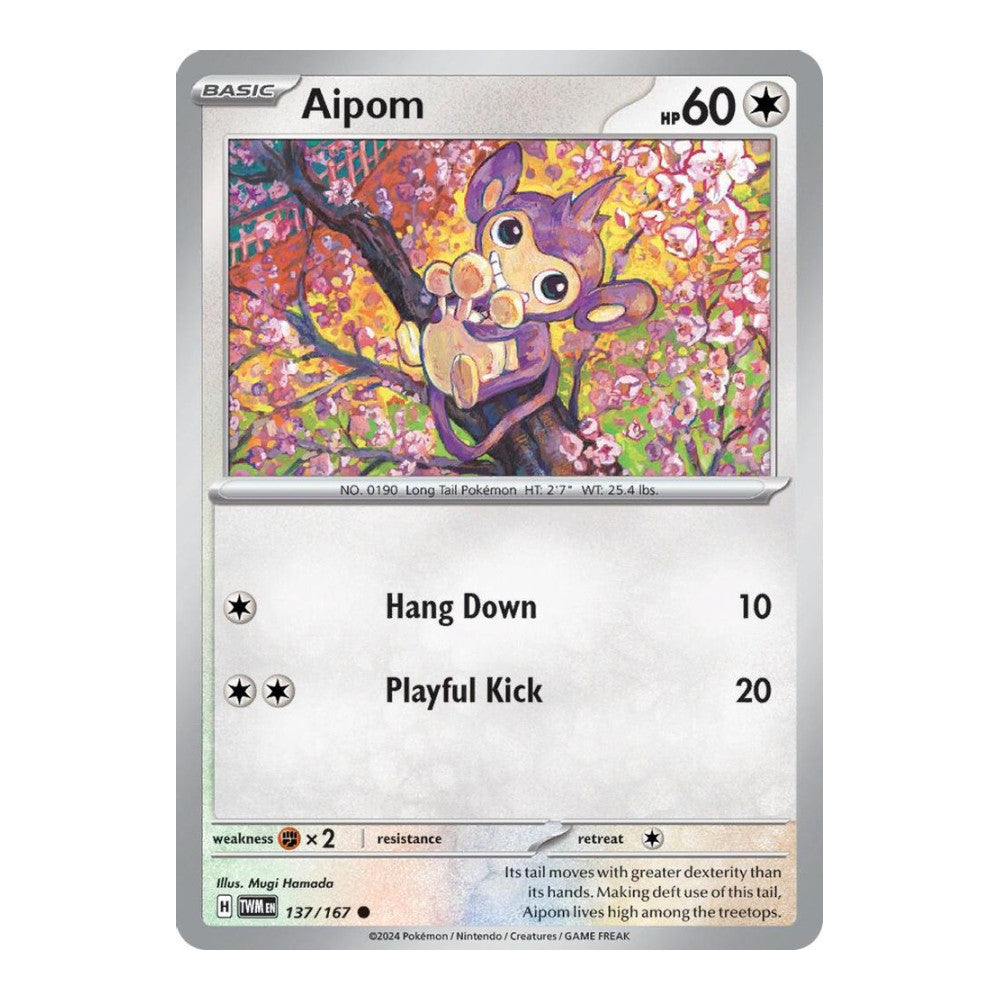 SV06: Twilight Masquerade (TWM) - Aipom (#137/167) (Near Mint)