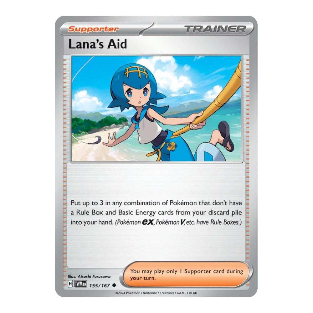 SV06: Twilight Masquerade (TWM) - Lanas Aid 155 167 (#155/167) (Near Mint)