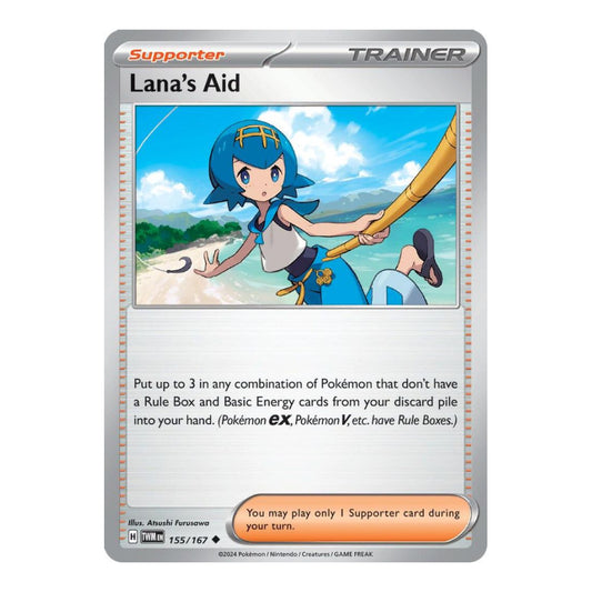 SV06: Twilight Masquerade (TWM) - Lanas Aid 155 167 (#155/167) (Near Mint)