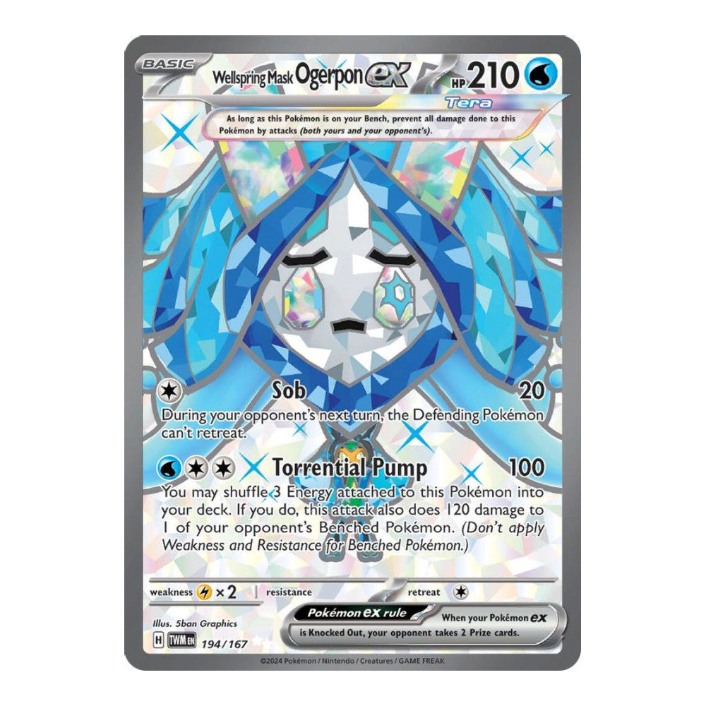 SV06: Twilight Masquerade (TWM) - Wellspring Mask Ogerpon ex 194 167 (#194/167) (Near Mint)
