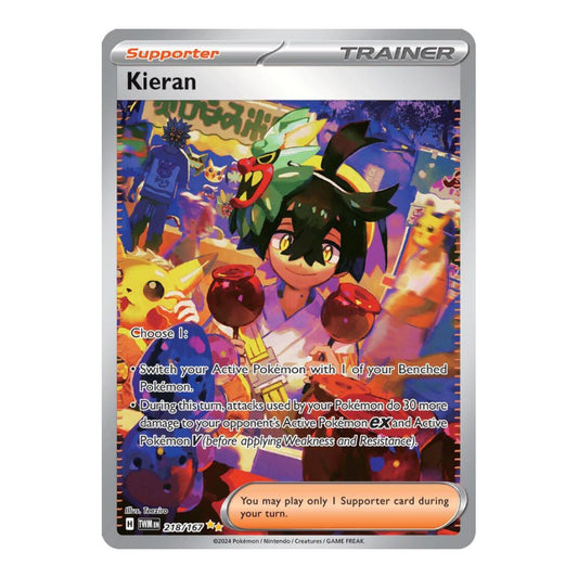 SV06: Twilight Masquerade (TWM) - Kieran 218 167 (#218/167) (Near Mint)