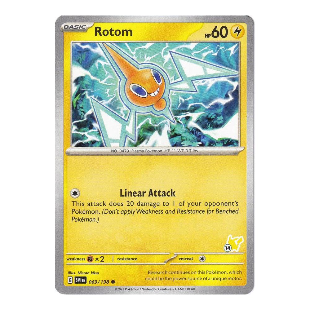 Battle Academy 2024 (BA24) - Rotom - Pikachu 14 (#069/198) (Near Mint)