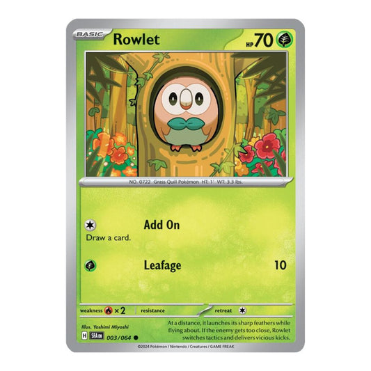 SV: Shrouded Fable (SFA) - Rowlet (#003/064) (Near Mint)