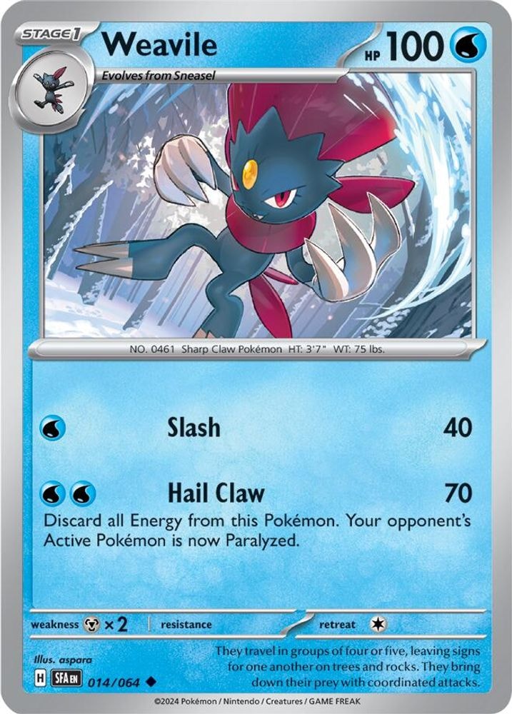 SV: Shrouded Fable (SFA) - Weavile (#014/064, Uncommon) ()