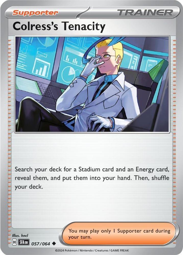 SV: Shrouded Fable (SFA) - Colress's Tenacity - 057/064 (#057/064, Uncommon) ()