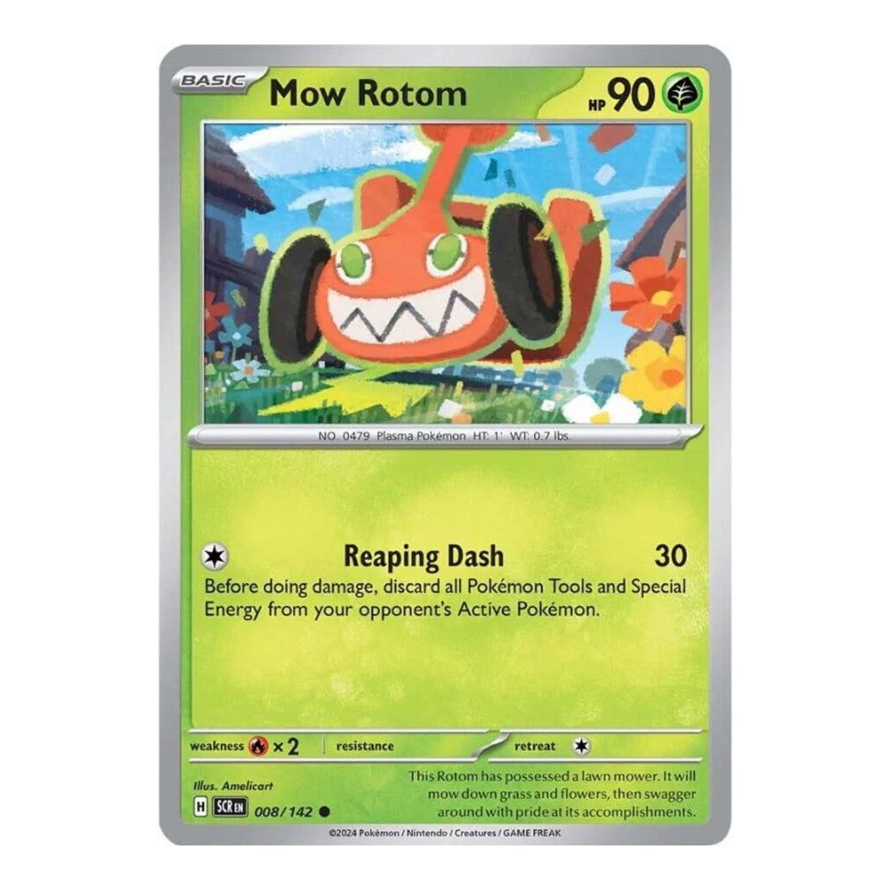 SV07: Stellar Crown (SCR) - Mow Rotom (#008/142) (Near Mint)