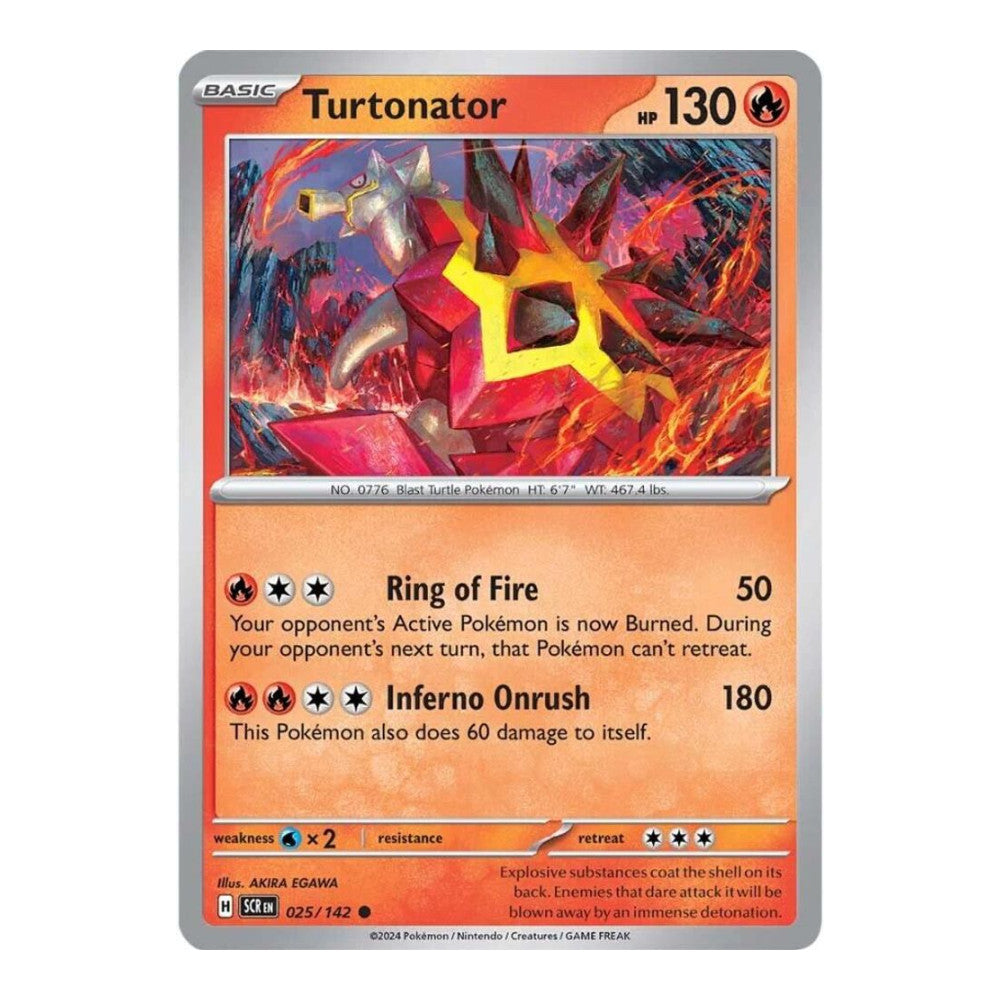 SV07: Stellar Crown (SCR) - Turtonator - 025/142 (#025/142) (Near Mint)