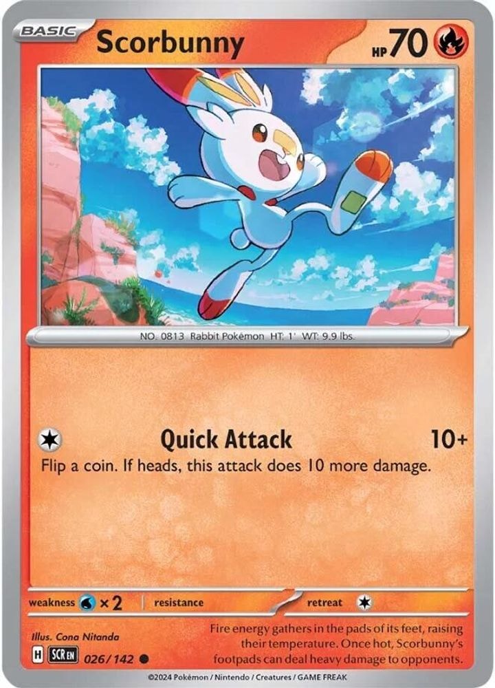 SV07: Stellar Crown (SCR) - Scorbunny (#026/142, Common) ()