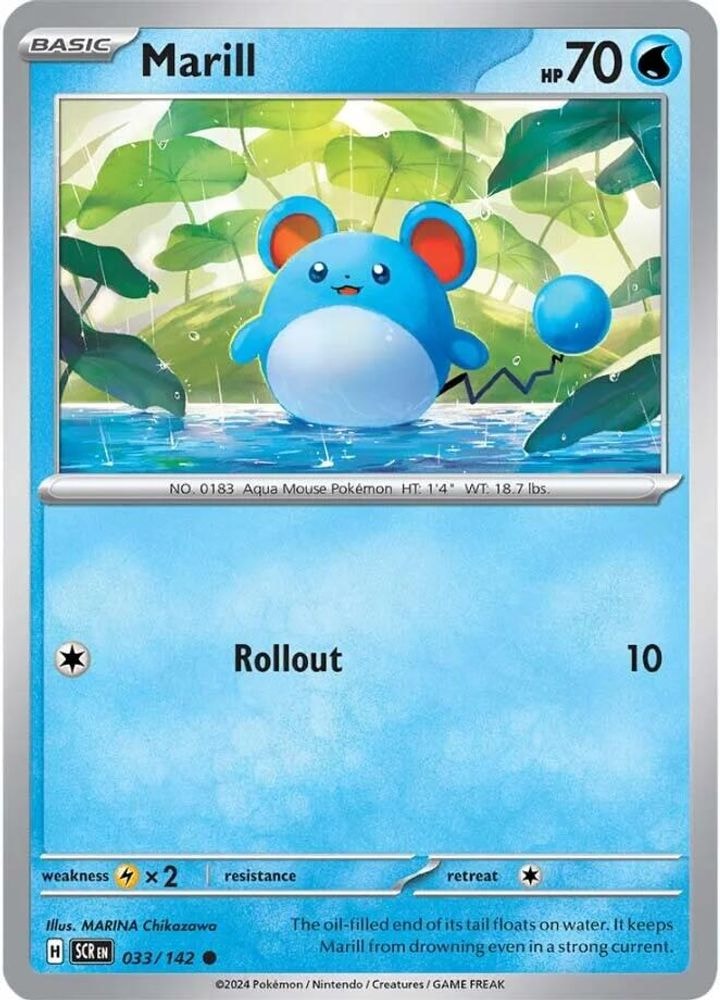SV07: Stellar Crown (SCR) - Marill (#033/142, Common) ()