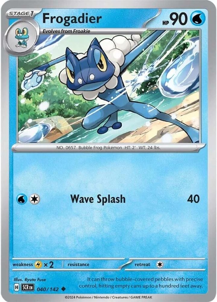 SV07: Stellar Crown (SCR) - Frogadier (#040/142, Uncommon) ()