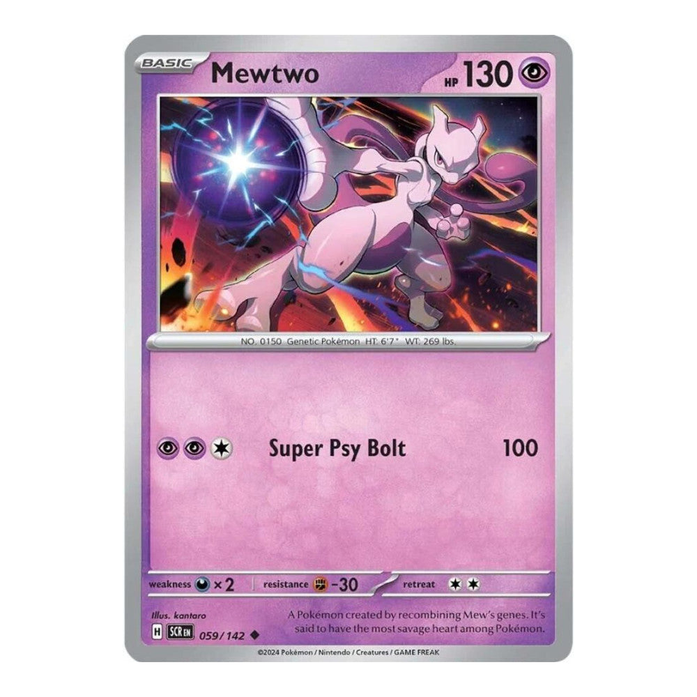 SV07: Stellar Crown (SCR) - Mewtwo (#059/142) (Near Mint)