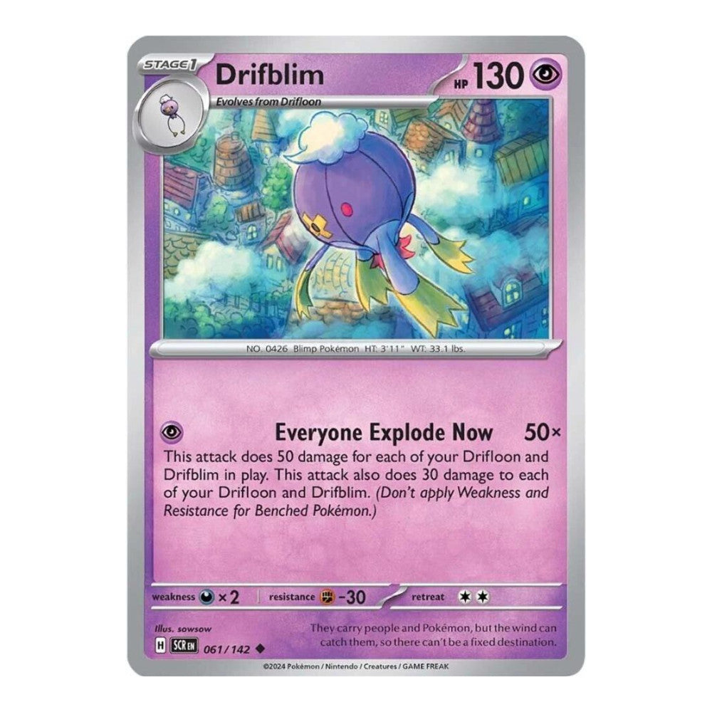 SV07: Stellar Crown (SCR) - Drifblim (#061/142) (Near Mint)