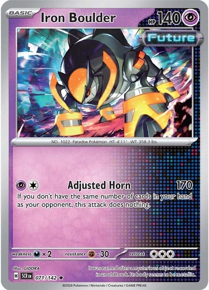 SV07: Stellar Crown (SCR) - Iron Boulder (#071/142, Rare) ()