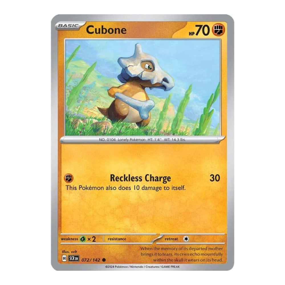 SV07: Stellar Crown (SCR) - Cubone (#072/142) (Near Mint)