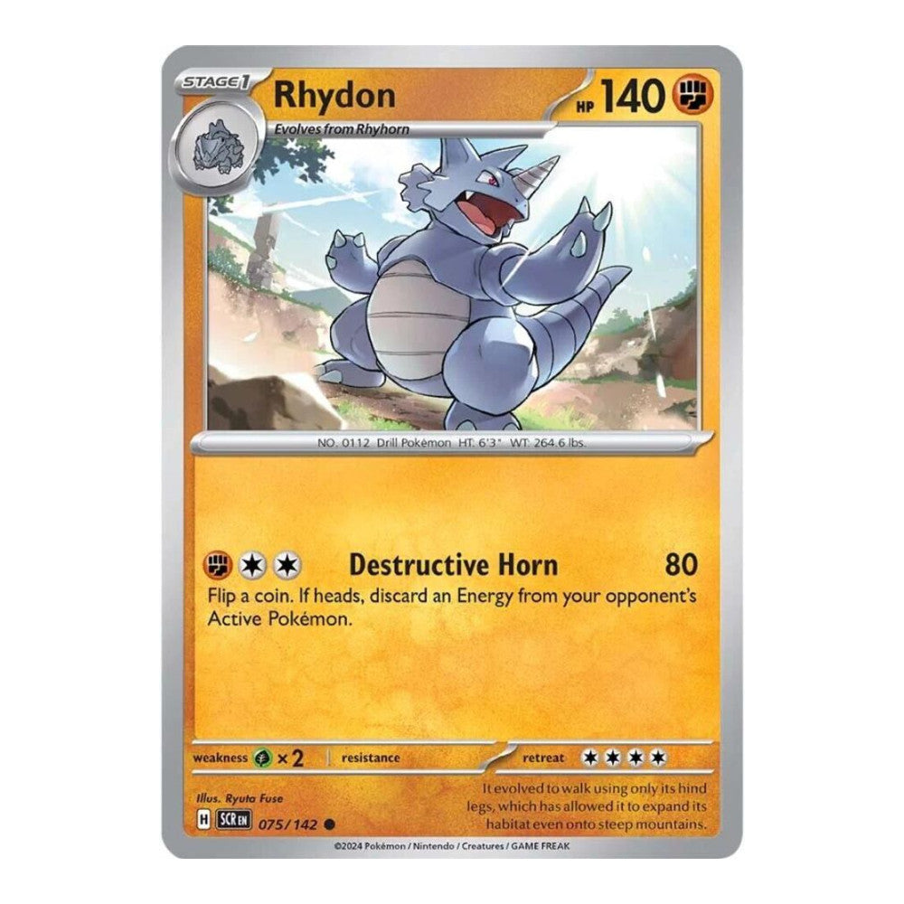 SV07: Stellar Crown (SCR) - Rhydon (#075/142) (Near Mint)