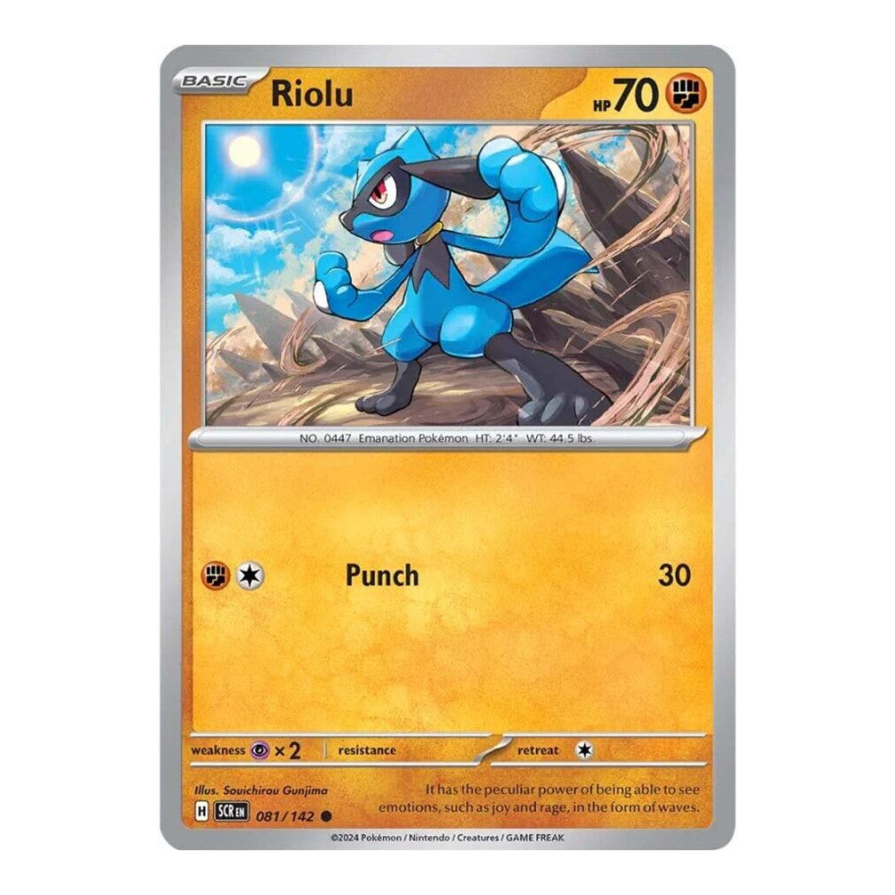 SV07: Stellar Crown (SCR) - Riolu (#081/142) (Near Mint)